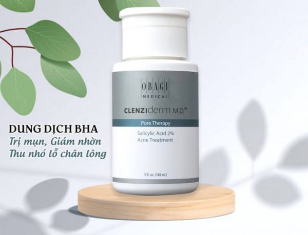Dung dịch BHA giúp giảm mụn đầu đen, dầu nhờn Obagi Clenziderm MD Pore Therapy